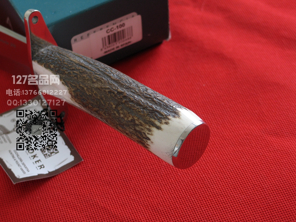 Muela西班牙鹿牌CC-100手工雄鹿角柄博伊刀