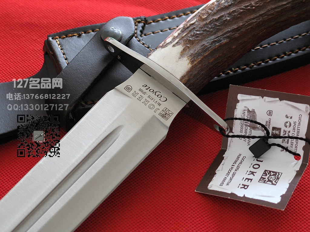 Muela西班牙鹿牌CN-07巴蒂斯手工双刃刀 狩猎刀