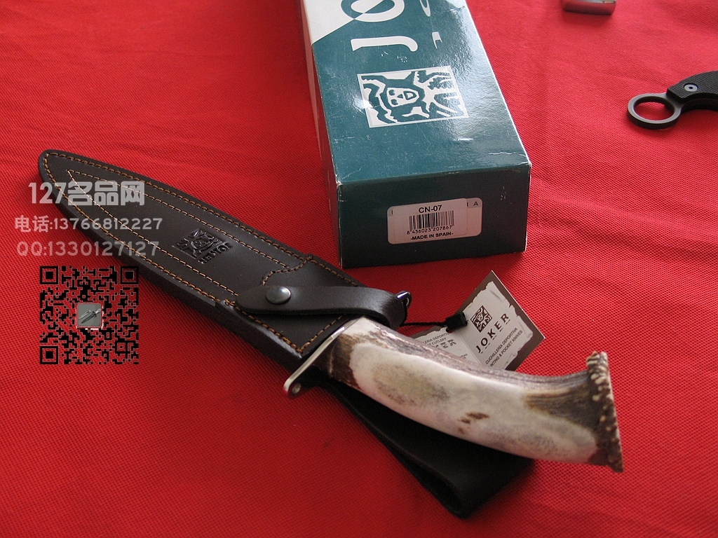 Muela西班牙鹿牌CN-07巴蒂斯手工双刃刀 狩猎刀