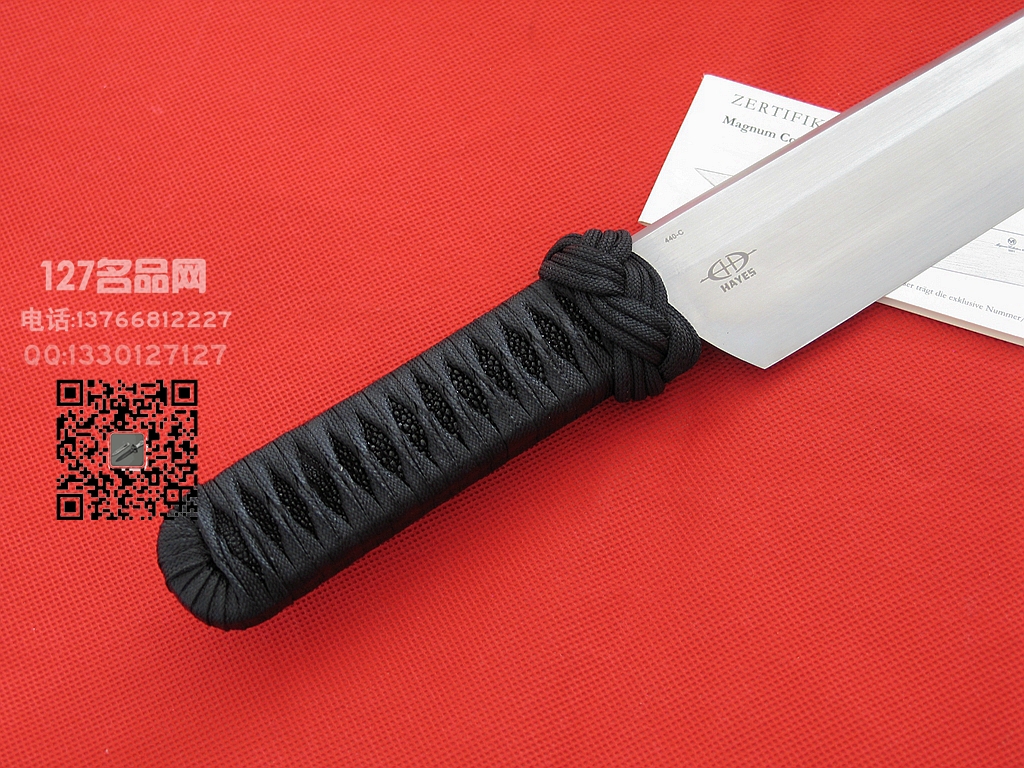 Boker博克限定版  鱼皮柄日式缠绳柄武士