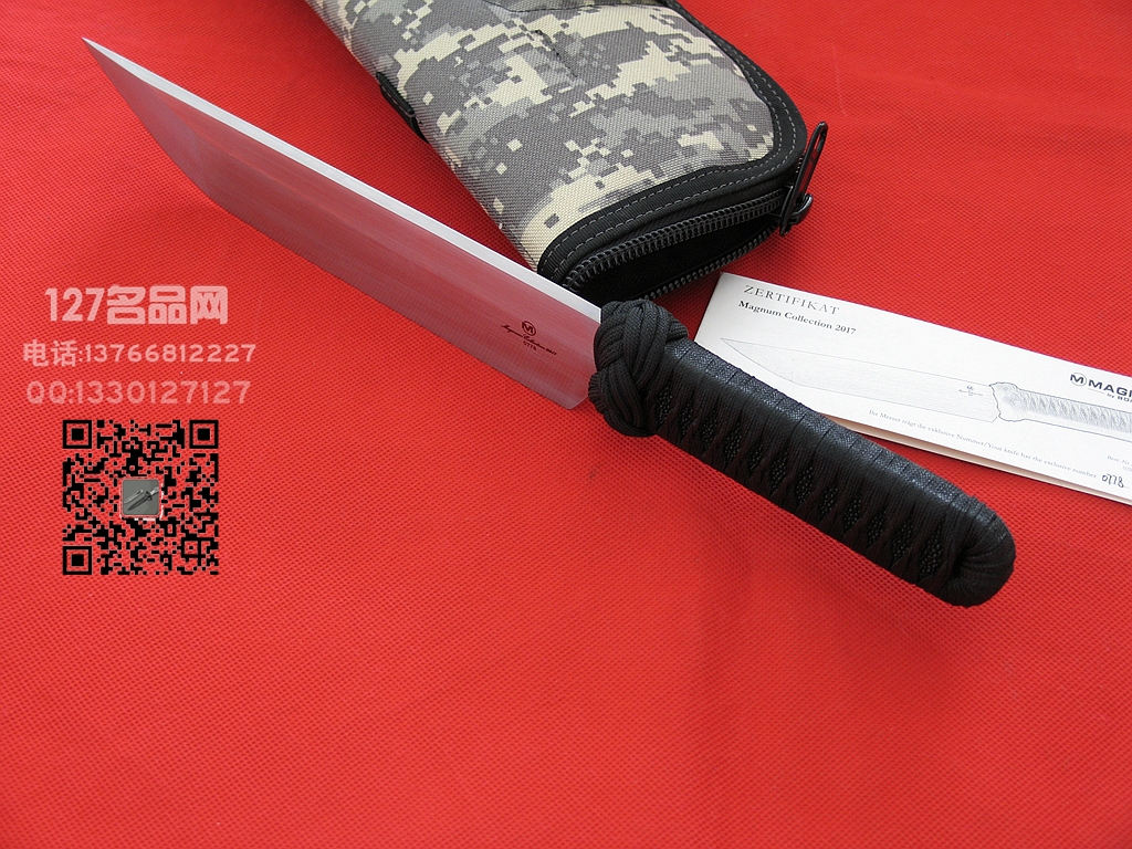Boker博克限定版  鱼皮柄日式缠绳柄武士