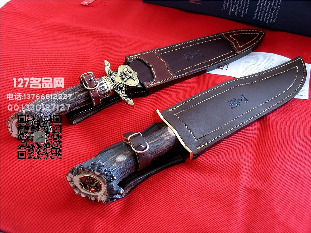 Muela西班牙鹿牌CERVUS-26L驯鹿"双刃直刀军刀猎刀127名品网