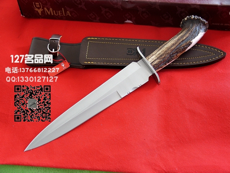 Muela西班牙鹿牌"大熊"手工狩猎刀 军刀猎刀127名品