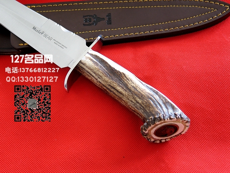 Muela西班牙鹿牌"大熊"手工狩猎刀 军刀猎刀127名品