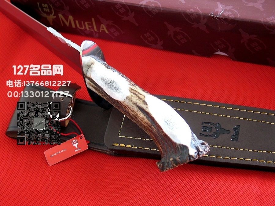 Muela西班牙鹿牌"大熊"手工狩猎刀 军刀猎刀127名品