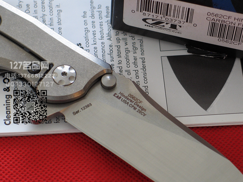 ZT 零误差0562CF碳纤维柄CTS-204P钢限量版折刀
