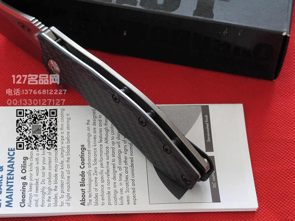 ZT 零误差0562CF碳纤维柄CTS-204P钢限量版折刀