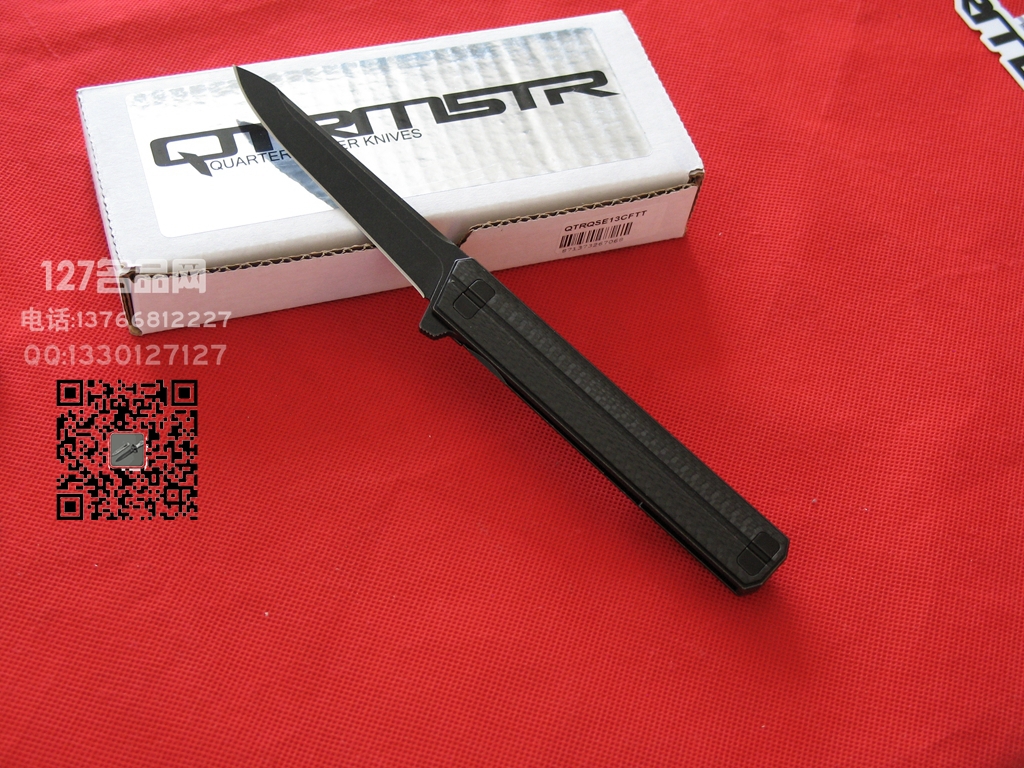 军需官Quartermaster QSE-13CF S35VN粉末碳纤维柄战术快开