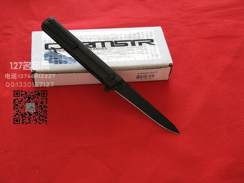 军需官Quartermaster QSE-13CF S35VN粉末碳纤维柄战术快开