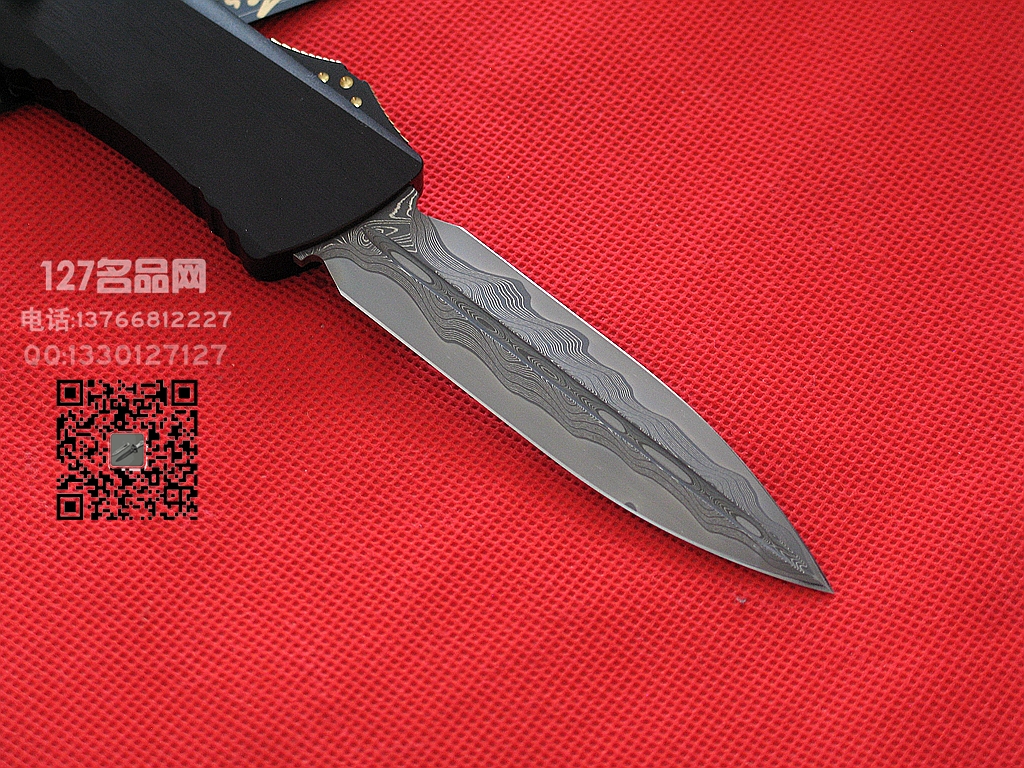 美国微技术Microtech 三美大马士革镜面剑标 战术大恐龙