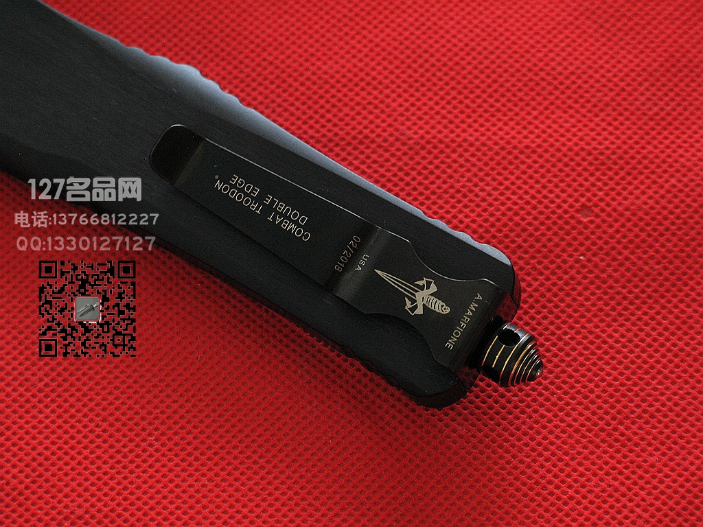 美国微技术Microtech 三美大马士革镜面剑标 战术大恐龙