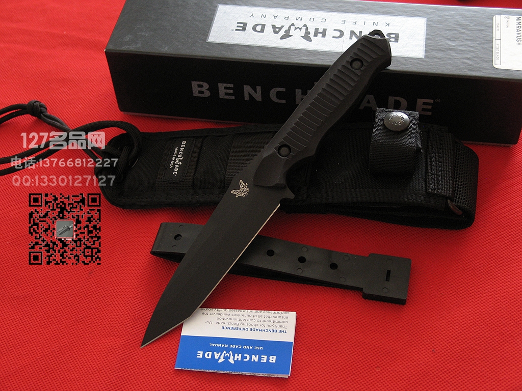 美国蝴蝶BENCHMADE 141BK猎虎黑色柄 127名品