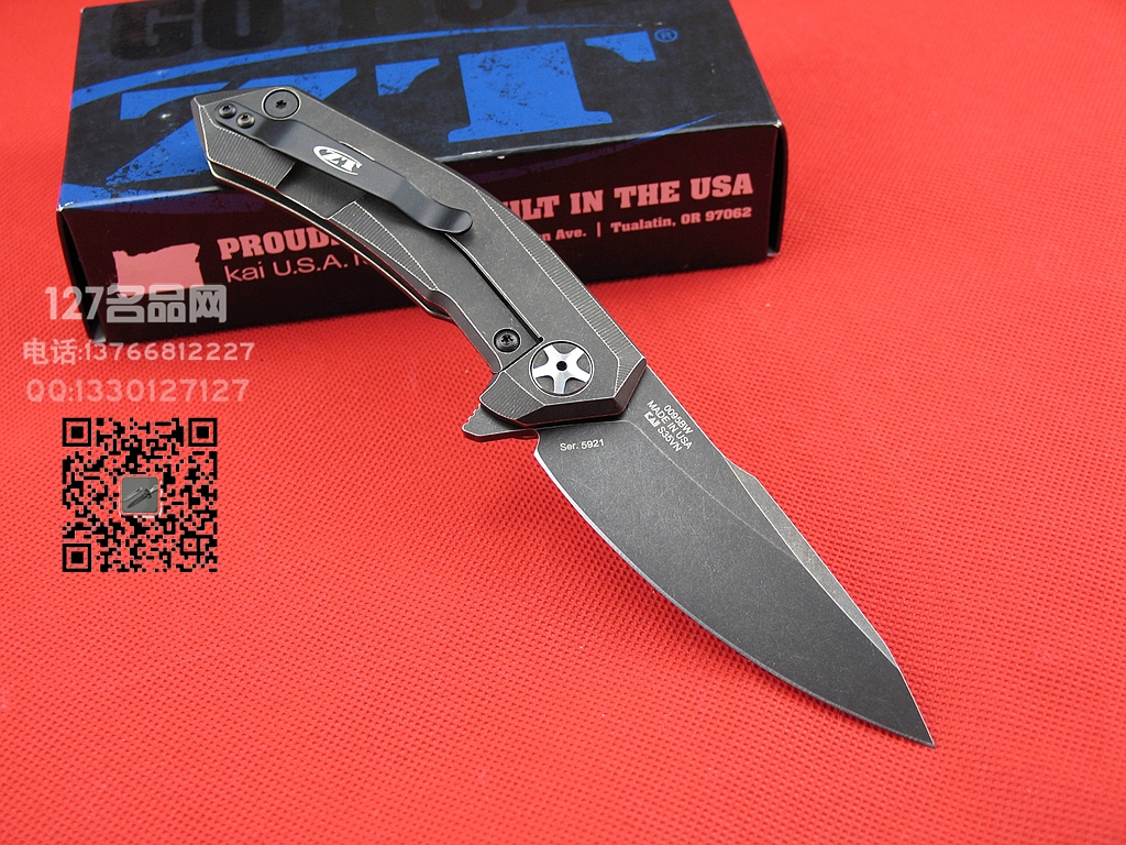ZT零误差 Zero Tolerance 0095BW鲨鱼 钛柄S35VN钢快开刀