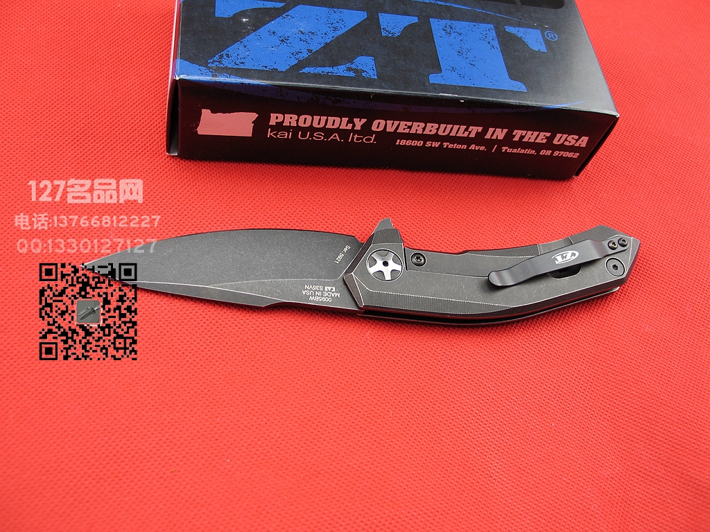 ZT零误差 Zero Tolerance 0095BW鲨鱼 钛柄S35VN钢快开刀
