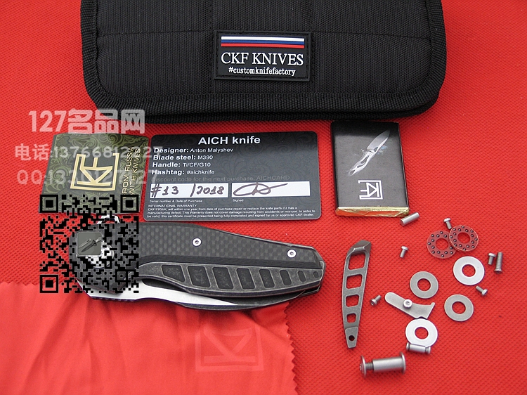 俄罗斯CKF KNIVES aichknife战斗折刀 M390钢127名品