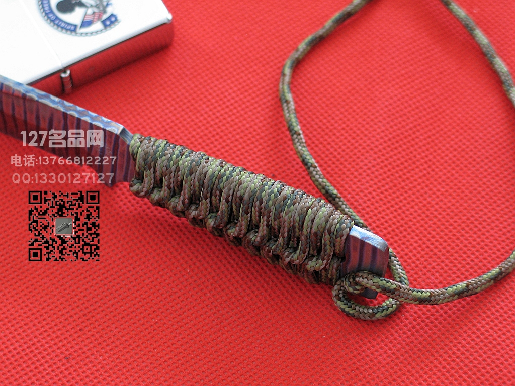 美国挺进者Strider WP全钛矛头防磁小型战术刀 127名品