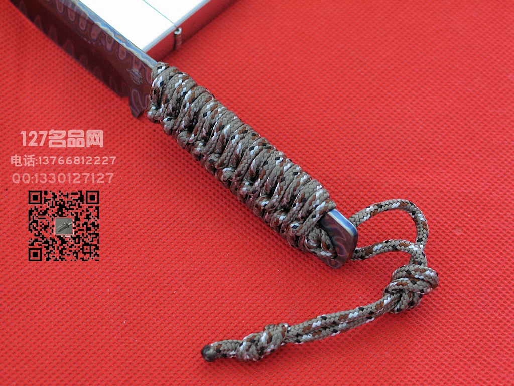 美国挺进者Strider WP全钛防磁缎烧面小型战术刀 127名品
