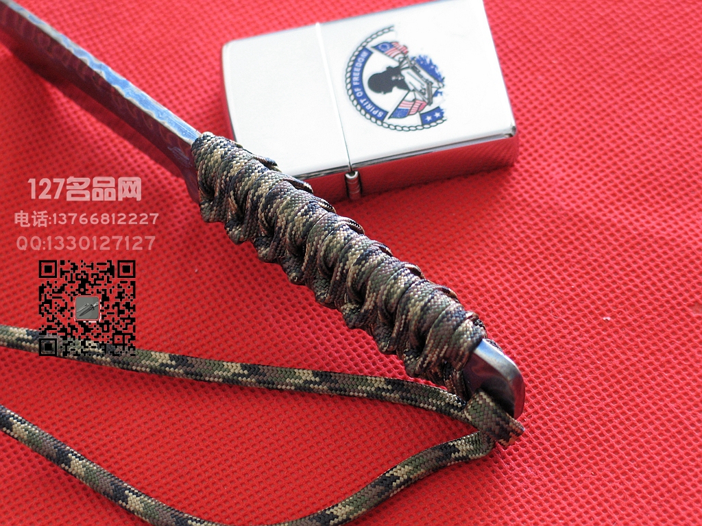 美国挺进者Strider WP全钛防磁缎烧刃小直战术刀 127名品
