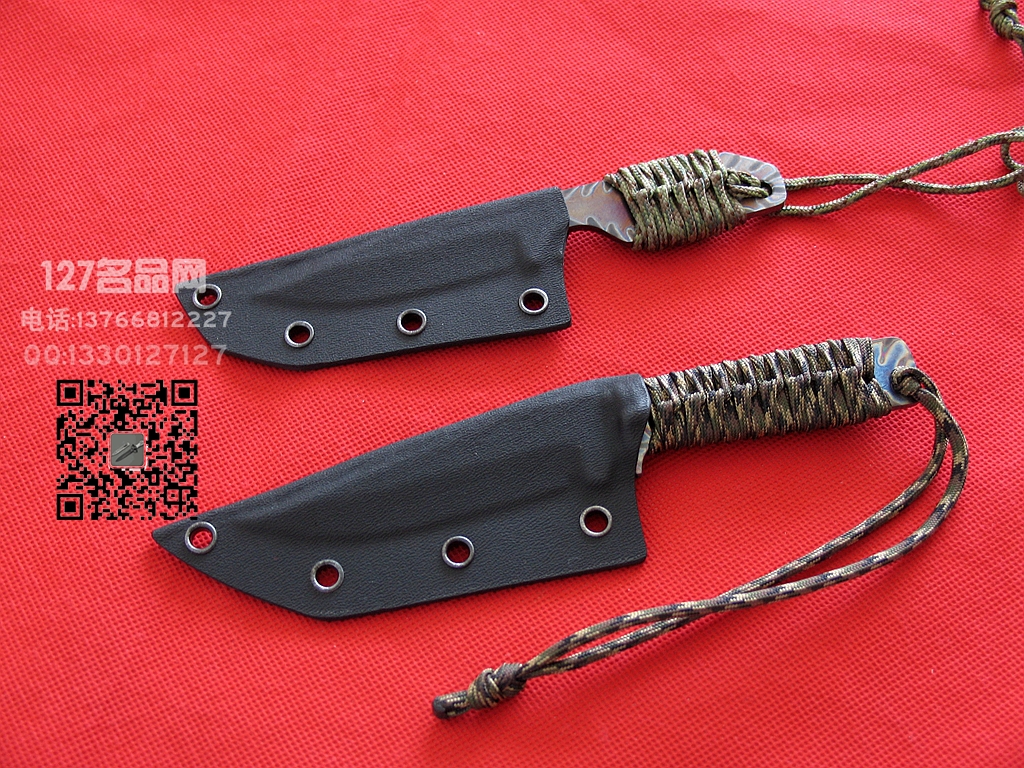 美国挺进者Strider WP全钛防磁缎烧刃小直战术刀 127名品