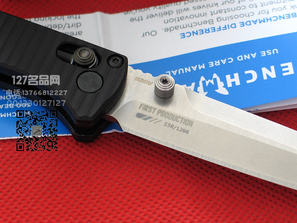 美国蝴蝶BENCHMADE蝴蝶417利剑战术刀127名品