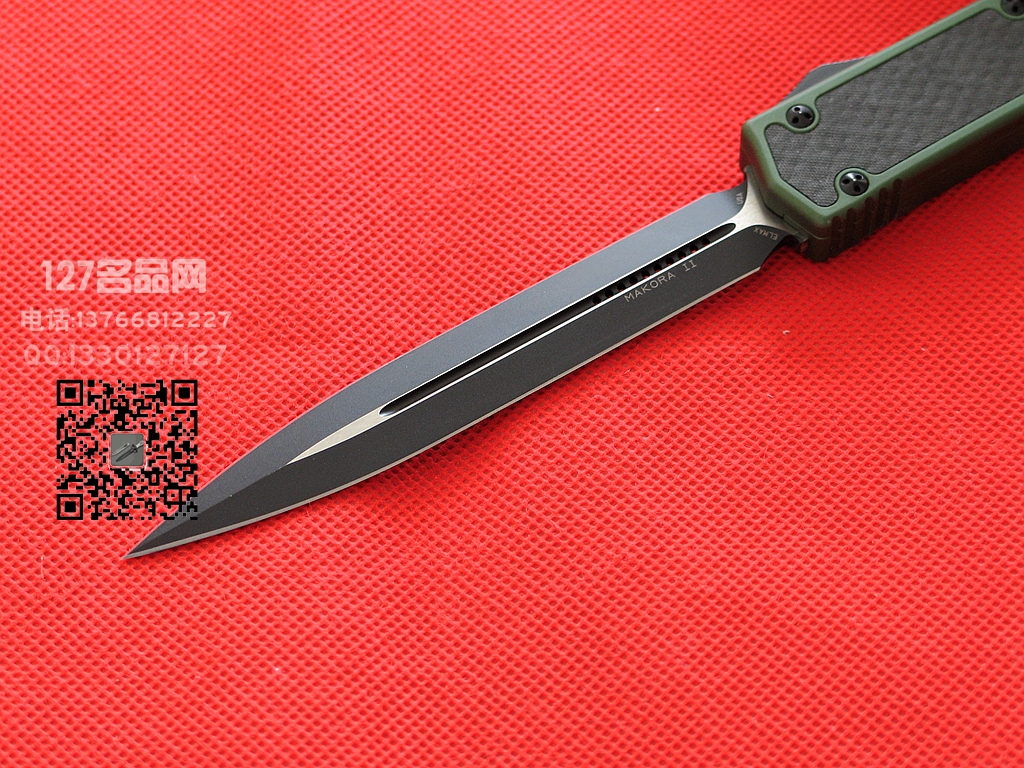 微技术MICROTECH 106-3圣蚂蚁II代双锋碳纤维镶嵌柄直跳