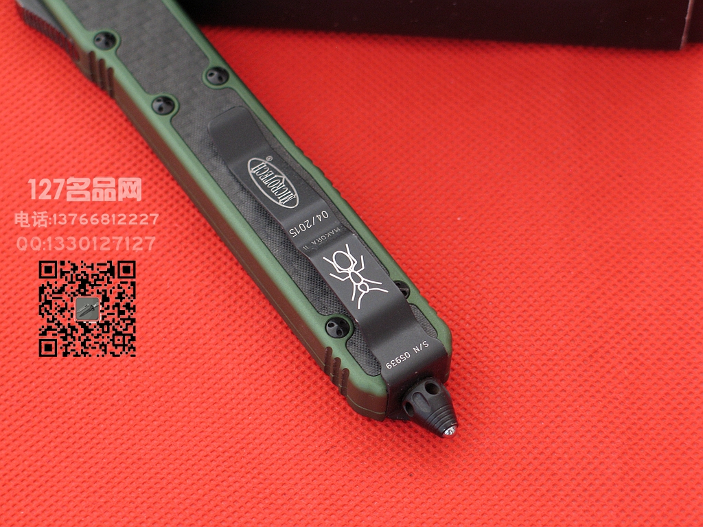 微技术MICROTECH 106-3圣蚂蚁II代双锋碳纤维镶嵌柄直跳