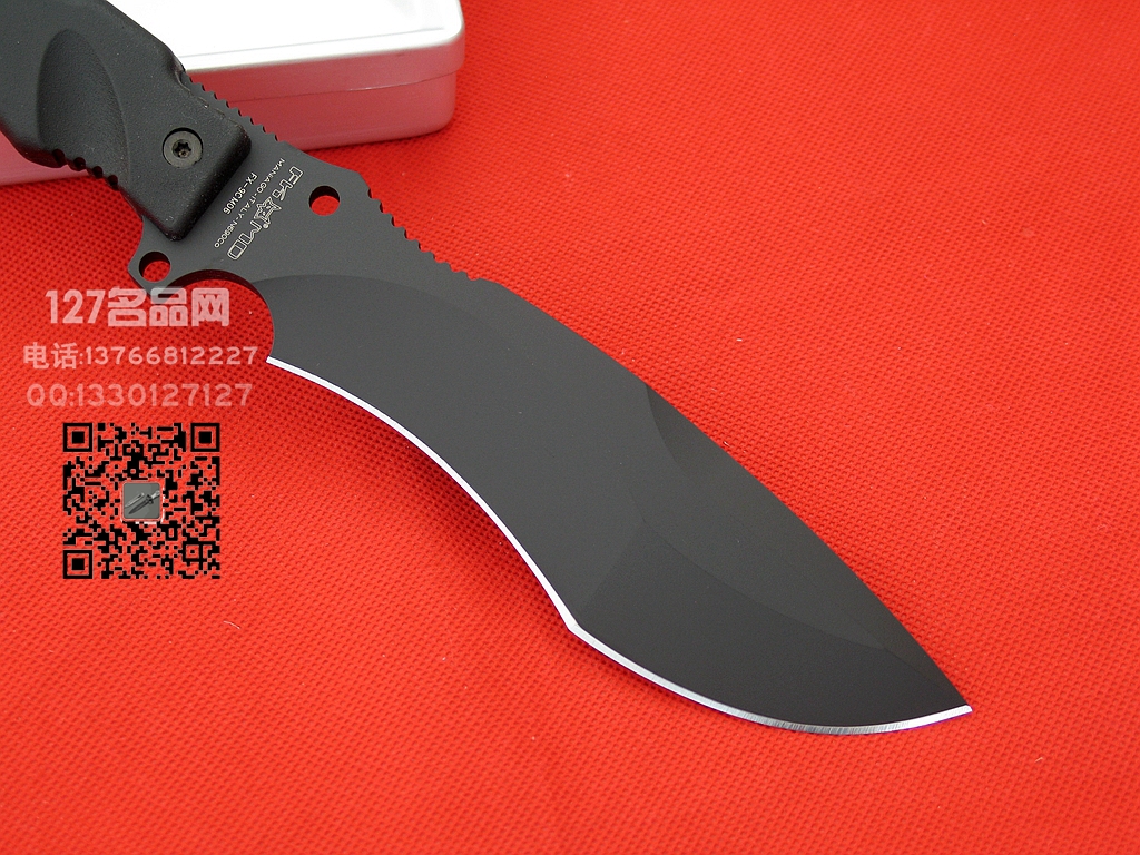 FOX Knives意大利狐狸 9CM06 蓝波 军用求生刀