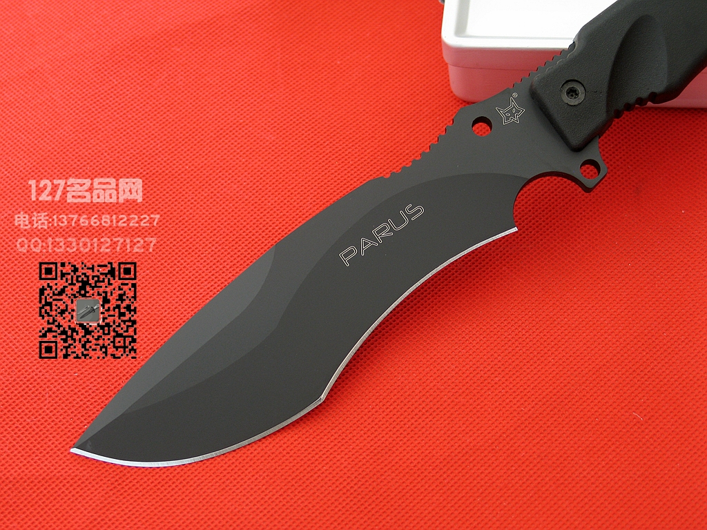 FOX Knives意大利狐狸 9CM06 蓝波 军用求生刀