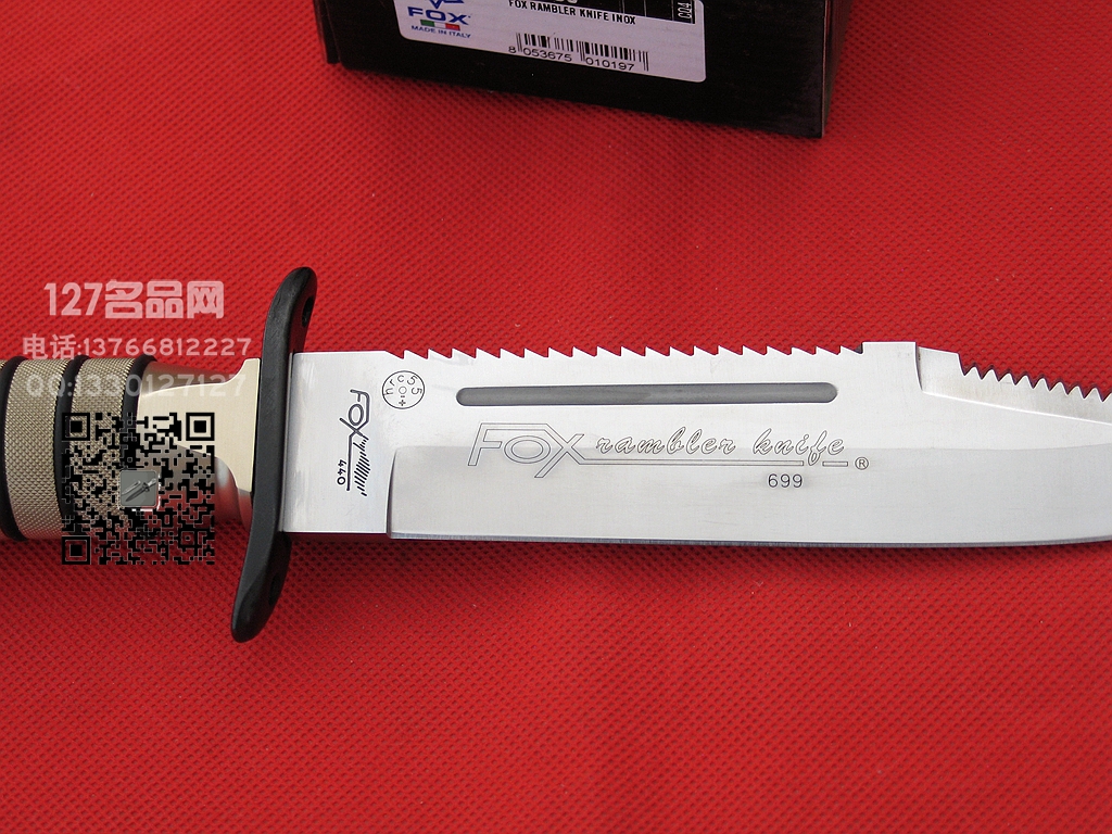 FOX Knives意大利狐狸699 野战生存刀127名品网