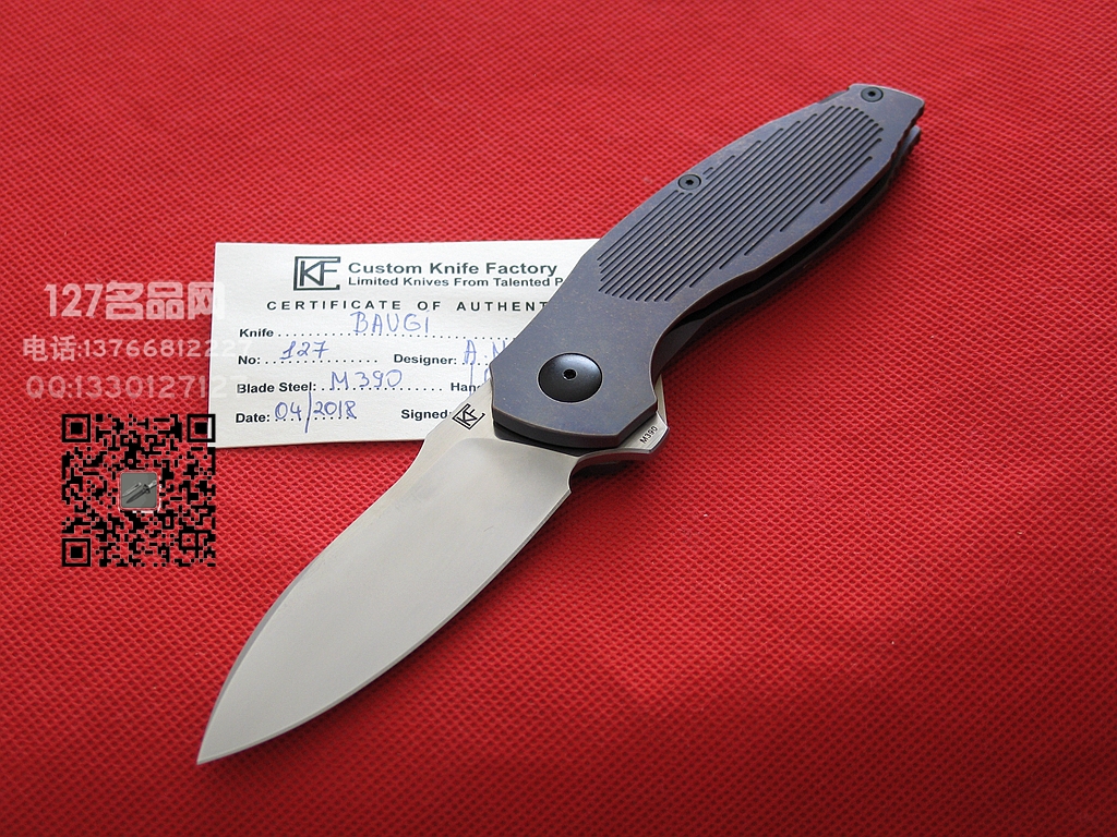 俄罗斯CKF Baugi M390钛合金一体线锁