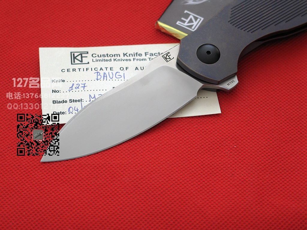 俄罗斯CKF Baugi M390钛合金一体线锁