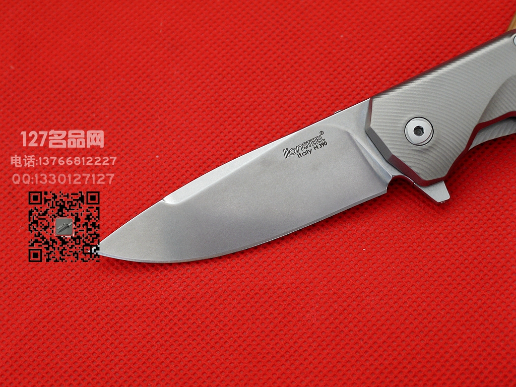 Lion steel意大利钢狮 TRE-BR M390超级钢钛柄