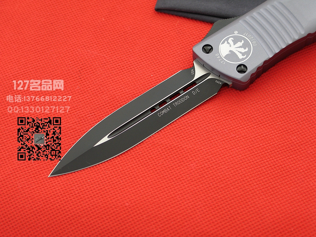 Microtech美国微技术142-1GY军版双色战术恐龙