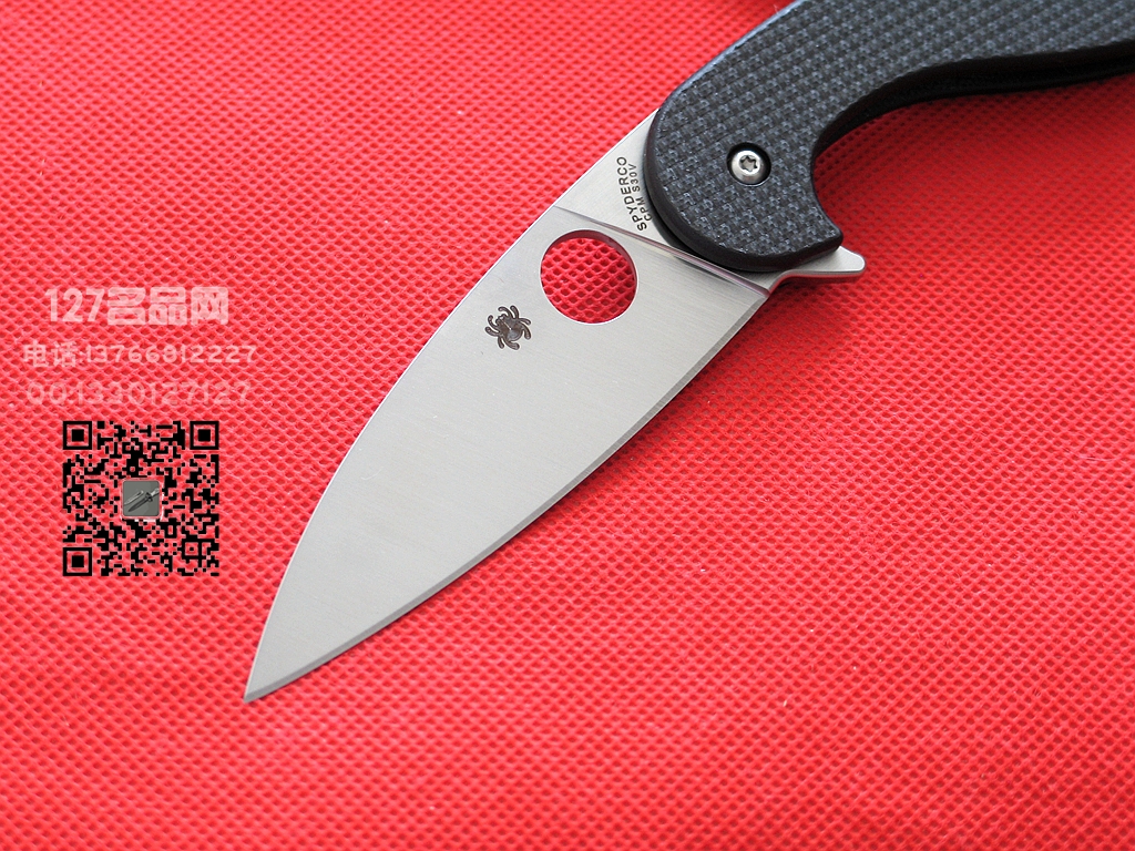 Spyderco美国蜘蛛c228CFP碳纤维S30V钢