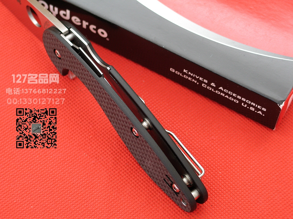 Spyderco美国蜘蛛c228CFP碳纤维S30V钢
