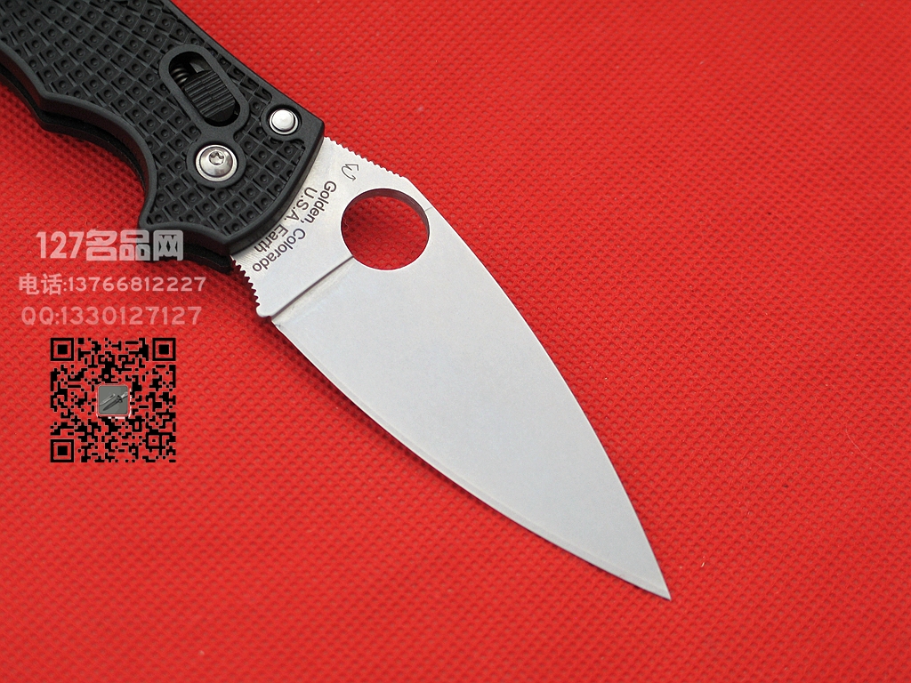 Spyderco美国蜘蛛C101PBK2平刃轻型折刀