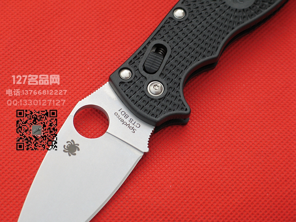 Spyderco美国蜘蛛C101PBK2平刃轻型折刀
