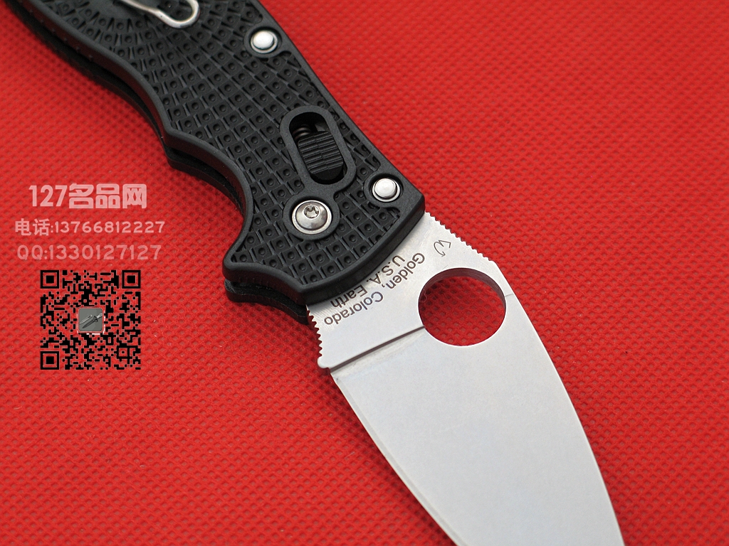 Spyderco美国蜘蛛C101PBK2平刃轻型折刀