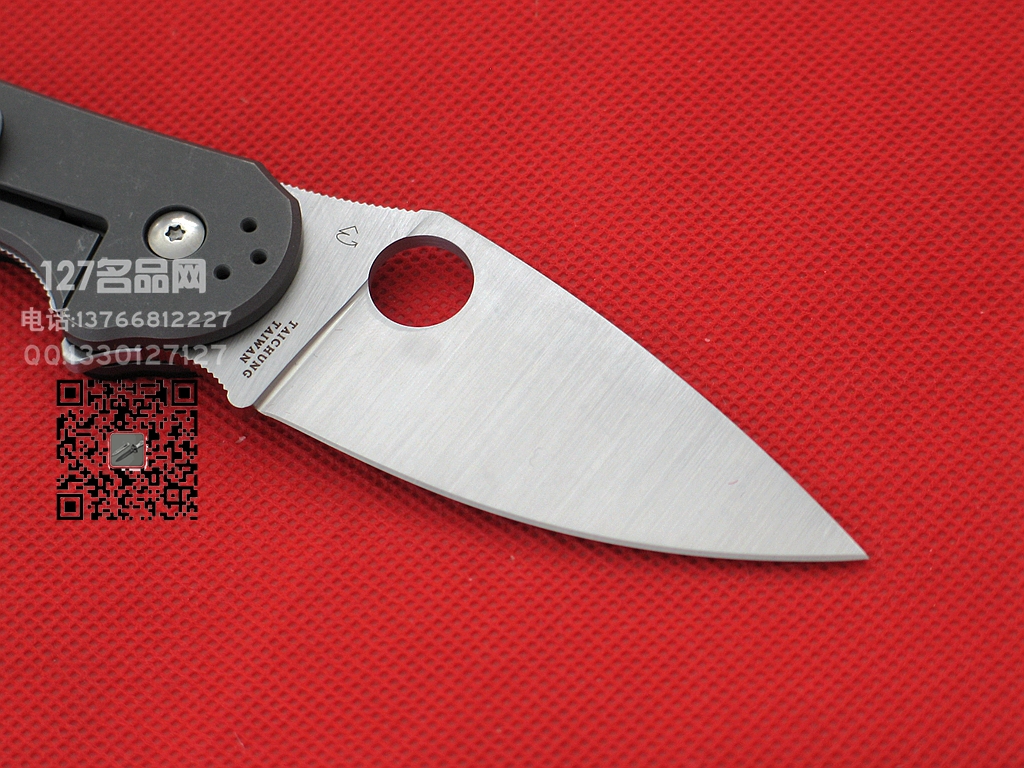 Spyderco蜘蛛 C172蓝色碳纤维 高性能折刀