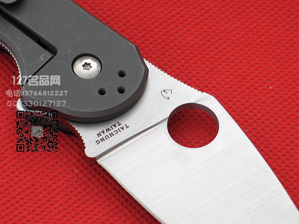Spyderco蜘蛛 C172蓝色碳纤维 高性能折刀