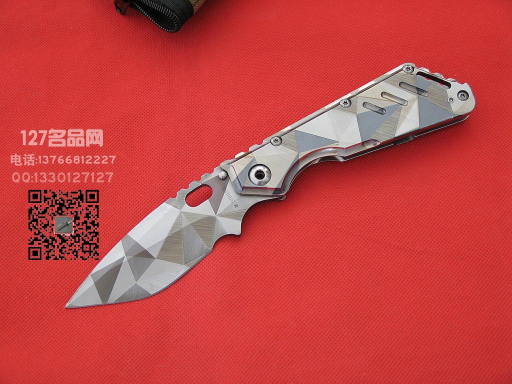 美国挺进者Strider MSx钛柄特别版战术折刀 127名品网