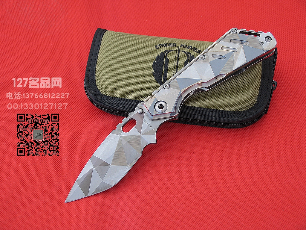 美国挺进者Strider MSx钛柄特别版战术折刀 127名品网