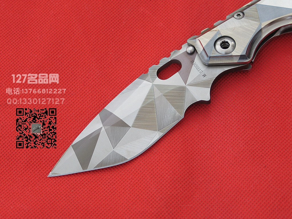 美国挺进者Strider MSx钛柄特别版战术折刀 127名品网