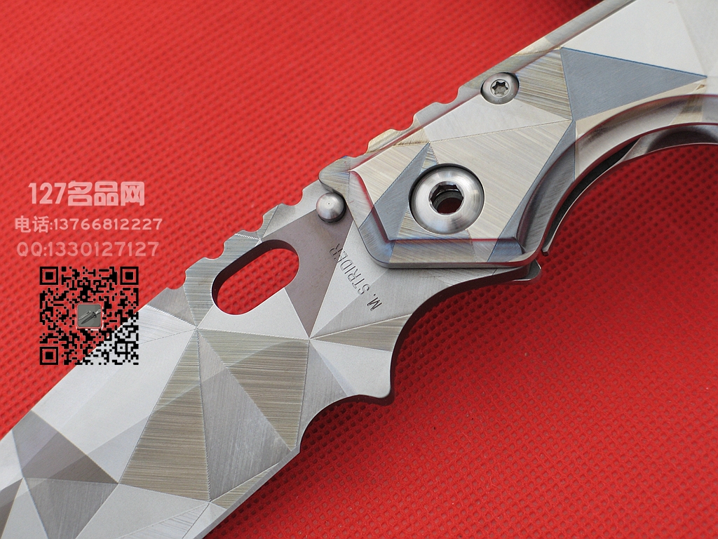 美国挺进者Strider MSx钛柄特别版战术折刀 127名品网