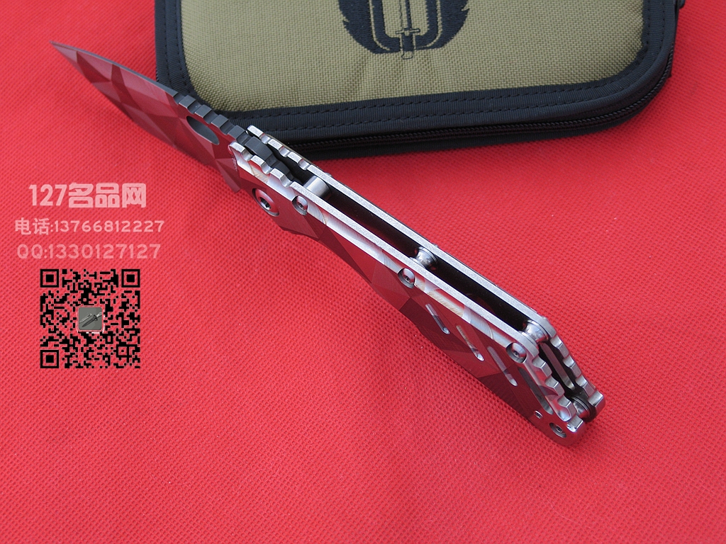 美国挺进者Strider MSx钛柄特别版战术折刀 127名品网