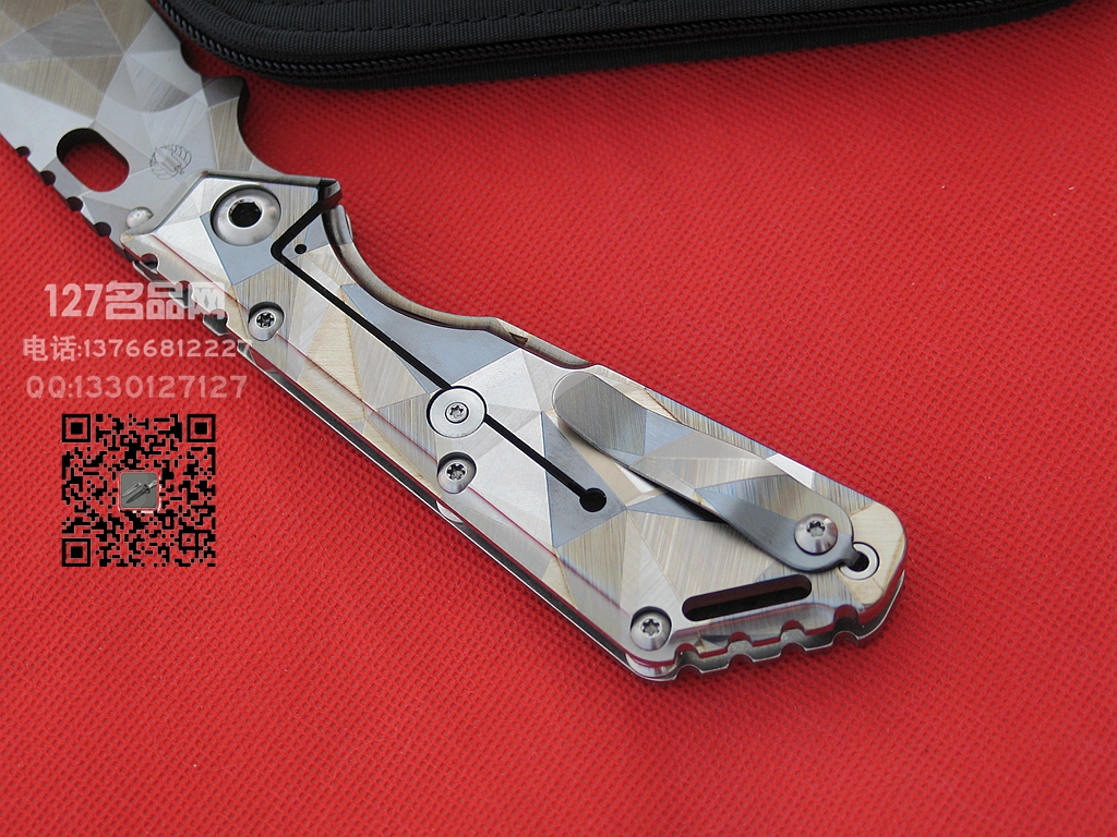 美国挺进者Strider MSx钛柄特别版战术折刀 127名品网