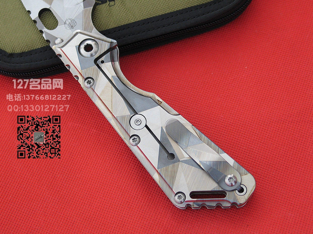 美国挺进者Strider MSx钛柄特别版战术折刀 127名品网