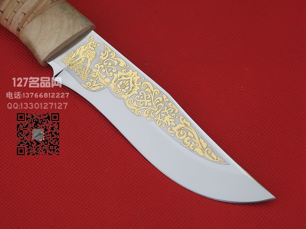 俄罗斯A&R 撩牙镜面 俄罗斯猎刀 名刀127名品网