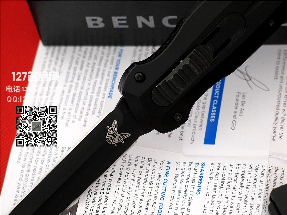 美国蝴蝶Benchmade3320BK君警专用直跳127名品网