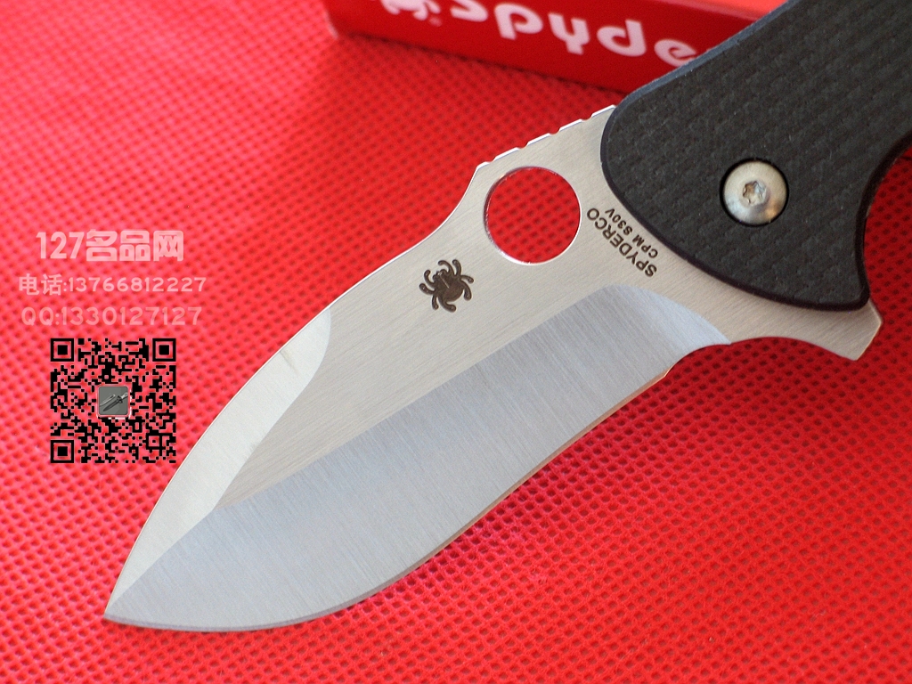 美国蜘蛛SPYDERCO C187CFP2界限II碳纤维战术折刀